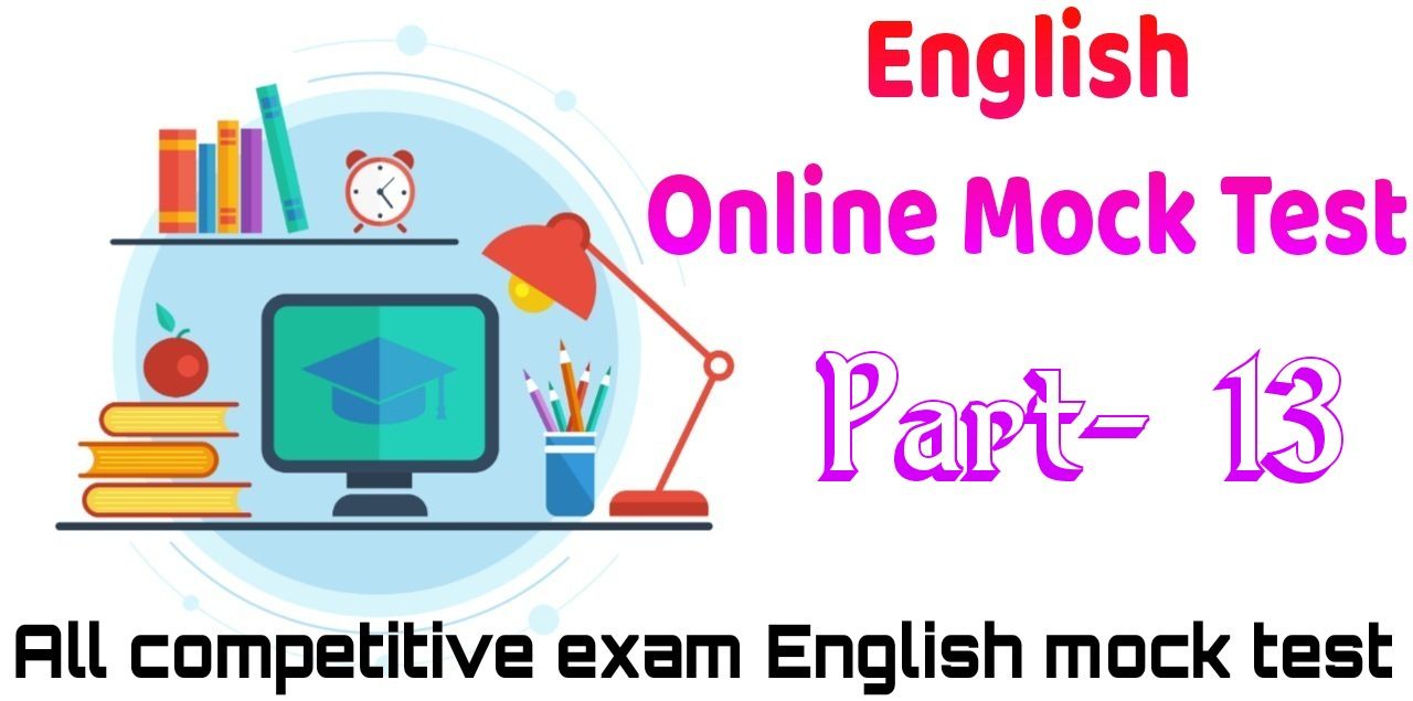 English Mock Test For WBCS - Part- 13