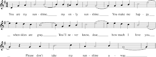 Traditional Folk Song - YOU ARE MY SUNSHINE Sheet Music