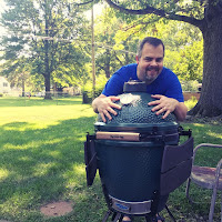 Picture of me with Big Green Egg