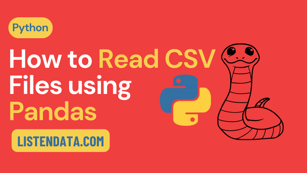 Read CSV Files in Python with Pandas