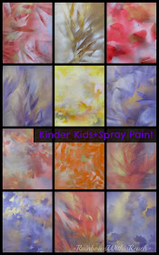 Kindergarten SPRAY-Painted Nature Stems: Works of Art at RainbowsWithinReach