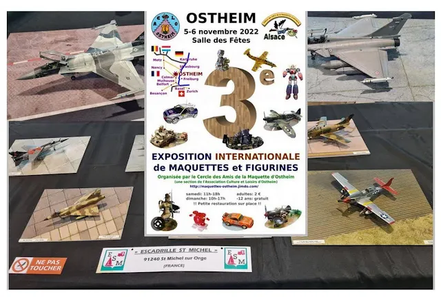 Escadrille Saint Michel à l'exposition internationale de maquettes et de figurines d'Oshteim de 2022.
