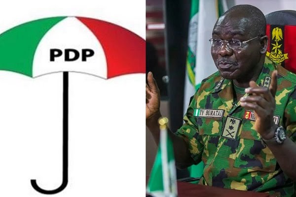 Alleged N1.8bn loot: PDP demands Buratai’s investigation