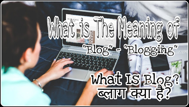 meaning of blog in hindi