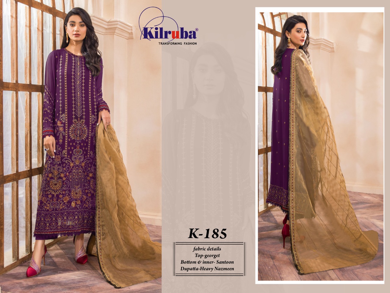 Kilruba K 185 Pakistani Suits Catalog Lowest Price