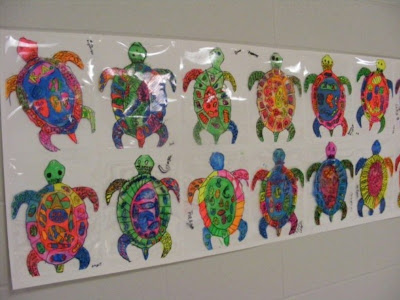 This Mine: painting Turtle of  with Sea sharpies glass Little Class Reverse Painting Glass
