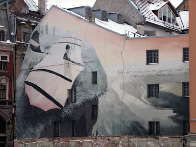 Latvia graffiti, street art