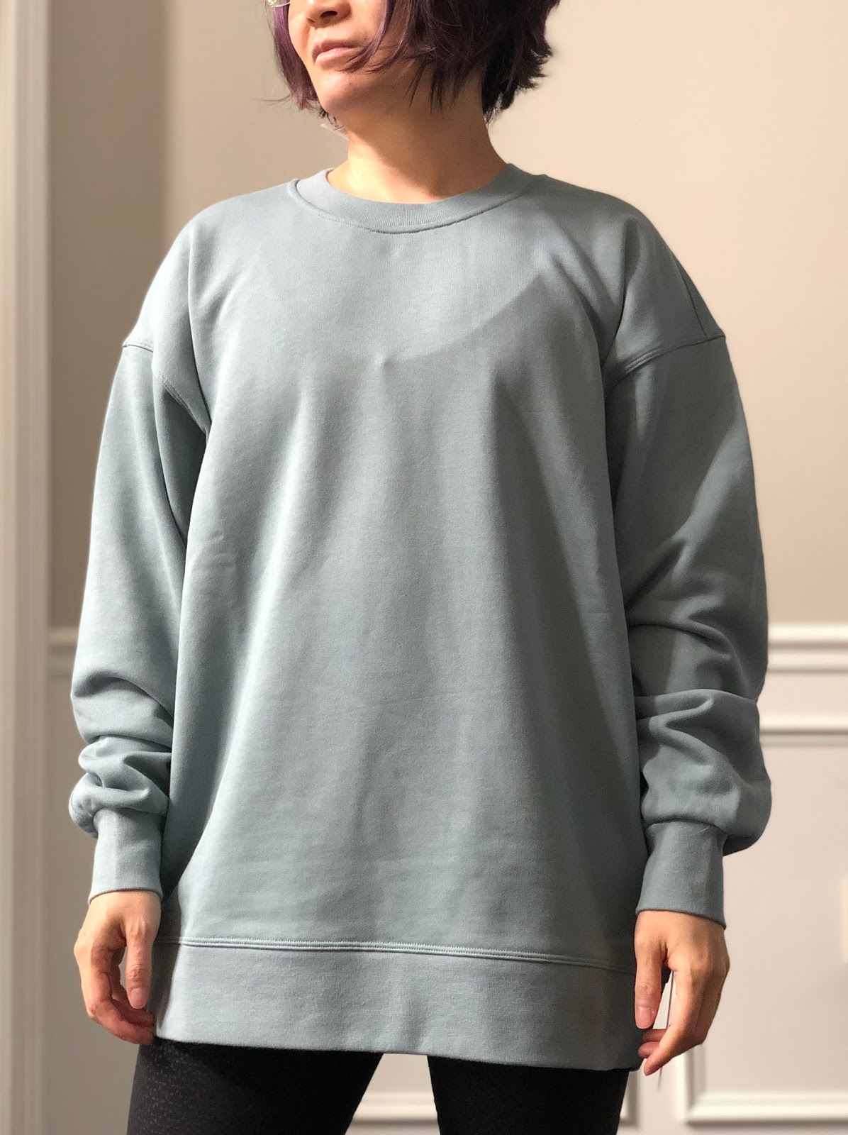 Fit Review! Perfectly Oversized Crew Blue Cast