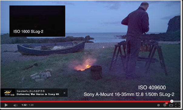 Sony A7s  Low Light Demonstration  ISO 1600 to 409600  - YouTube