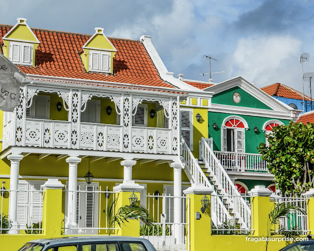 Bairro de Pietermaai em Willemstad, Curaçao