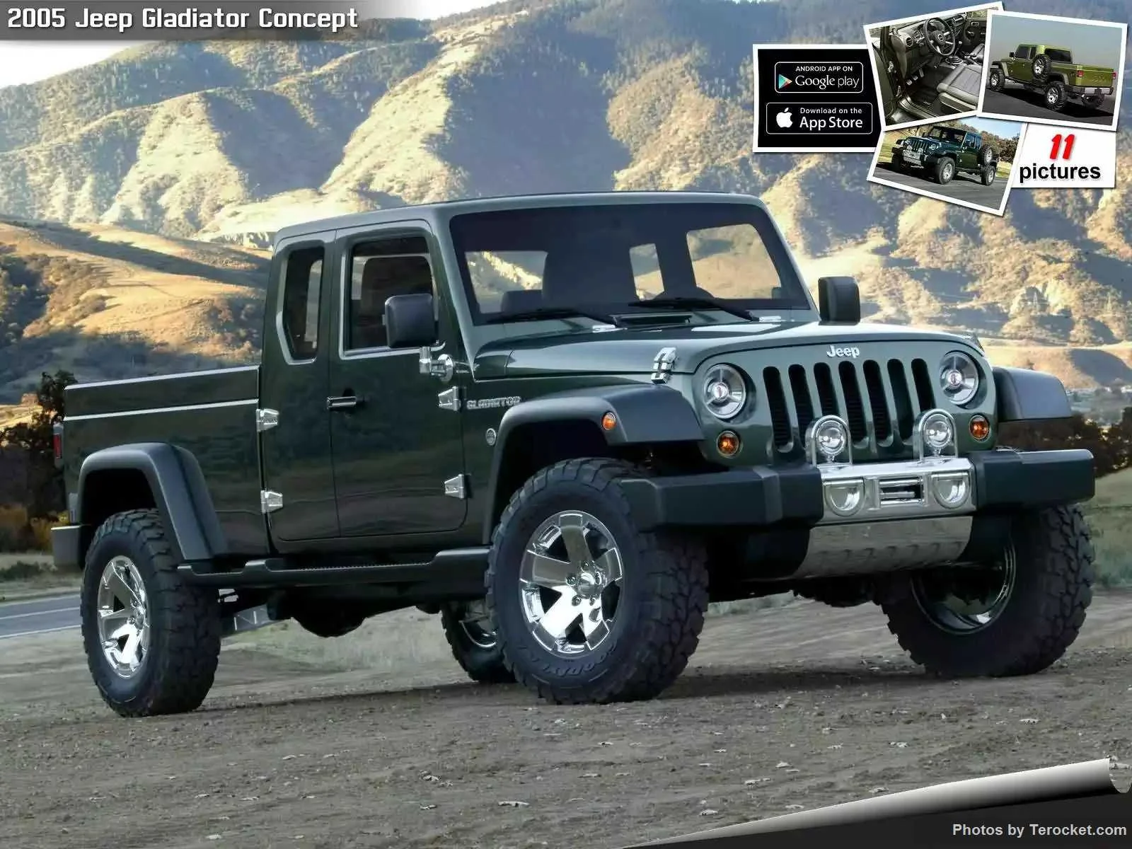 Hình ảnh xe ô tô Jeep Gladiator Concept 2005 & nội ngoại thất