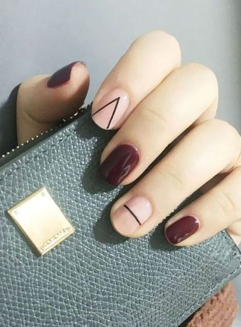 trendy fall nail art