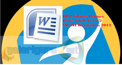 Download RPP Silabus Promes Prota KKM Kelas 2 SD/MI Kurikulum 2013