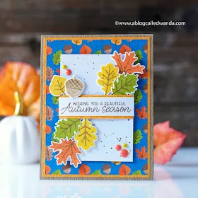 Sunny Studio Stamps: Autumn Splendor Beautiful Autumn Card by Wanda Guess