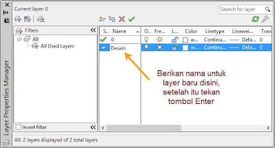 Mendefinisikan Nama Layer Baru