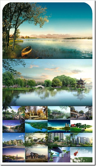 26 Amazing Landscape PSD Templates