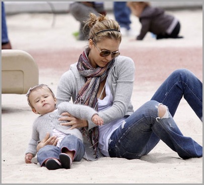 jessica alba, honor, jessica and honor, park
