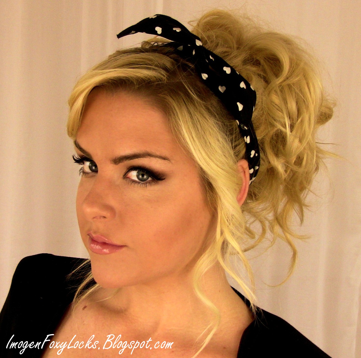 Imogen Foxy Locks: Rihanna Inspired 80's Curly Up-Do Hair 