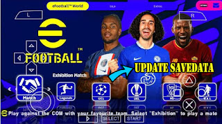 Download PES PPSSPP Mod eFootball New Background Best Graphics HD New Kits And Update Save Data