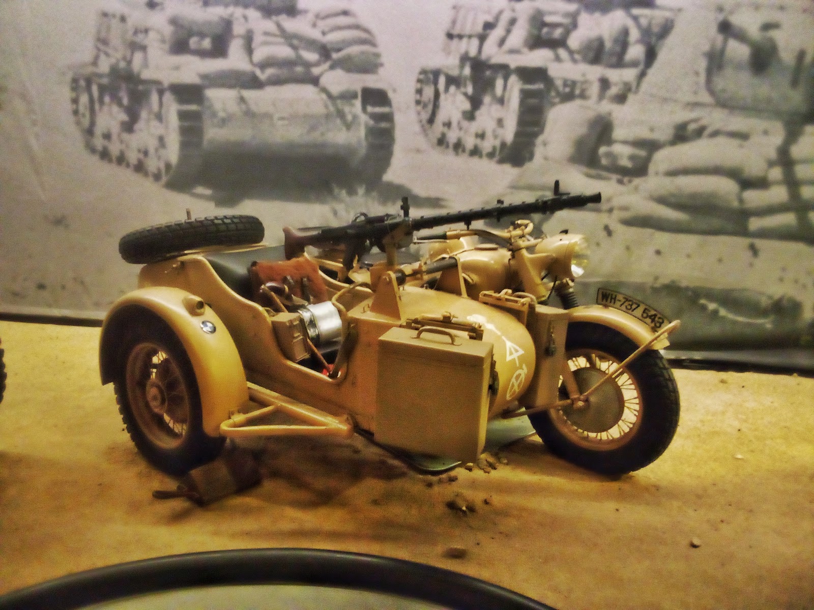 BMW R75 Motorcycle & Sidecar Used by Nazi Germany Military