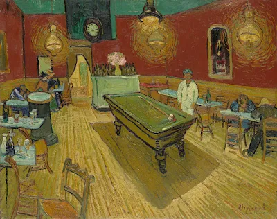 The Night Café, 1888. Yale University Art Gallery, New Haven, Connecticut painting Vincent van Gogh