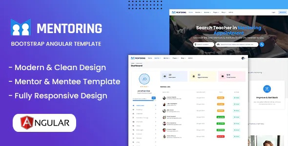 Best eLearning, Learning management system & Mentor Booking Angular Template