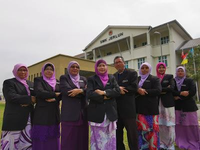 Barisan pengurusan SMK Jerlun bagi sesi persekolahan tahun 2019