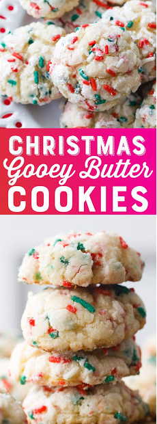 CHRISTMAS GOOEY BUTTER COOKIES RECIPE