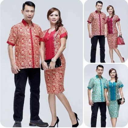 15 Desain Baju  Batik  Couple  Anak  Muda Model Terbaru 2019