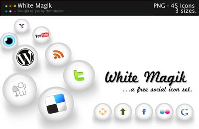 White Magik Social Icon Pack