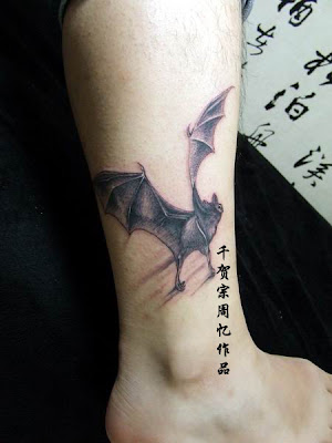 bat wing tattoos. Bat tattoo design