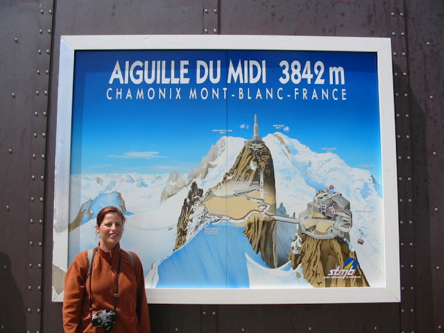 Aiguille du Midi - Barbara mit analoger Spiegelreflex 2003