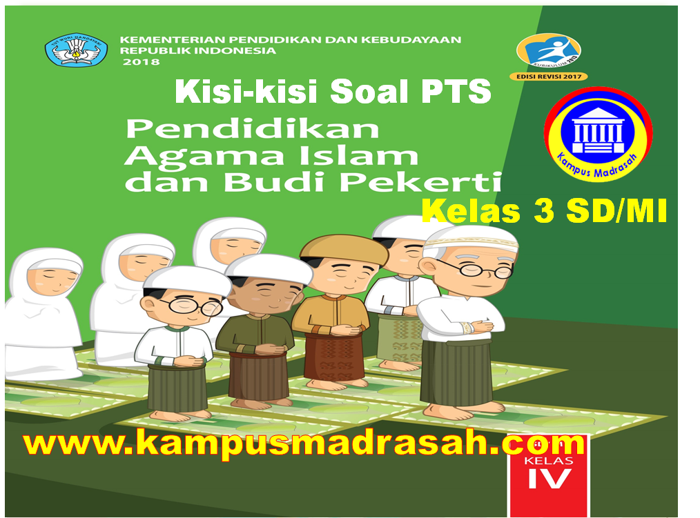 Kisi-kisi Soal PTS PAI Dan BP Kelas 4 SD