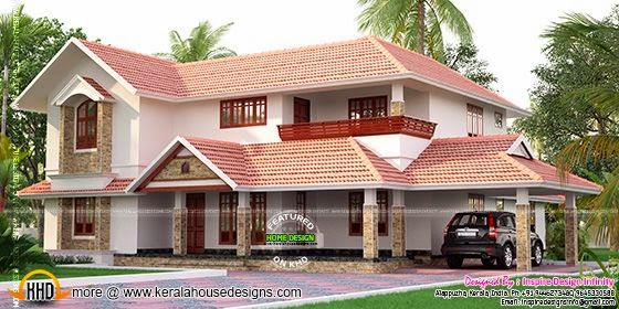 Kerala style house exterior