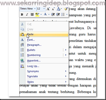 Cara Mudah Insert Gambar di Word | SEKARRINGIDEP