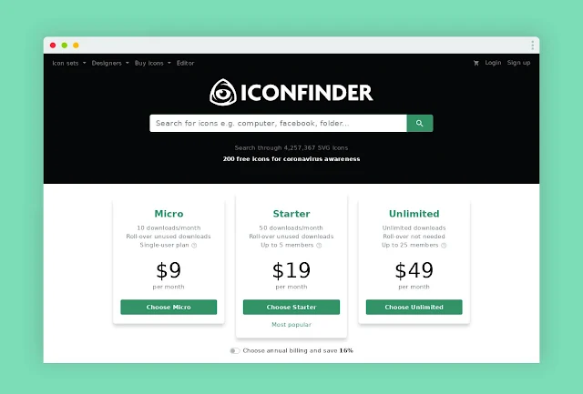 أفضل المواقع لتحميل أيقونات المجانية و المدفوعة iconfinder https://www.iconfinder.com/