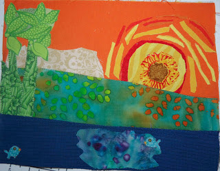 Original version of the landscape quilt