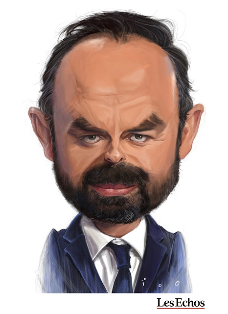 edouard philippe caricature par ïoO pour les Echos