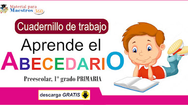 Cuadernillo de trabajo "APRENDE EL ABECEDARIO" preescolar y primer grado