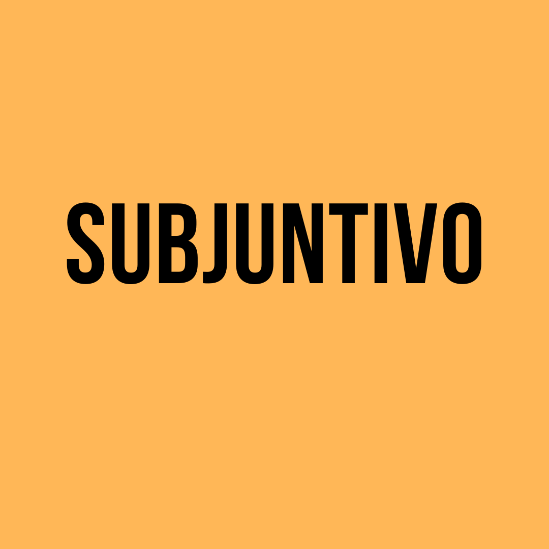 subjuntivo