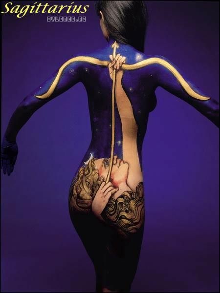 Sagittarius Body Paint