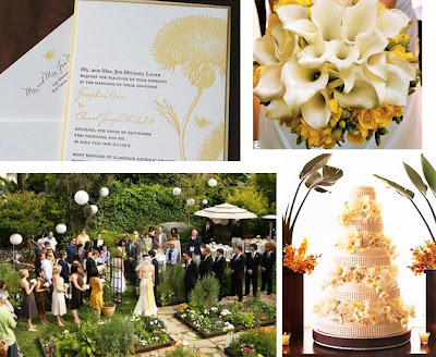 Today's yellow and brown wedding was inspired entirely by this 