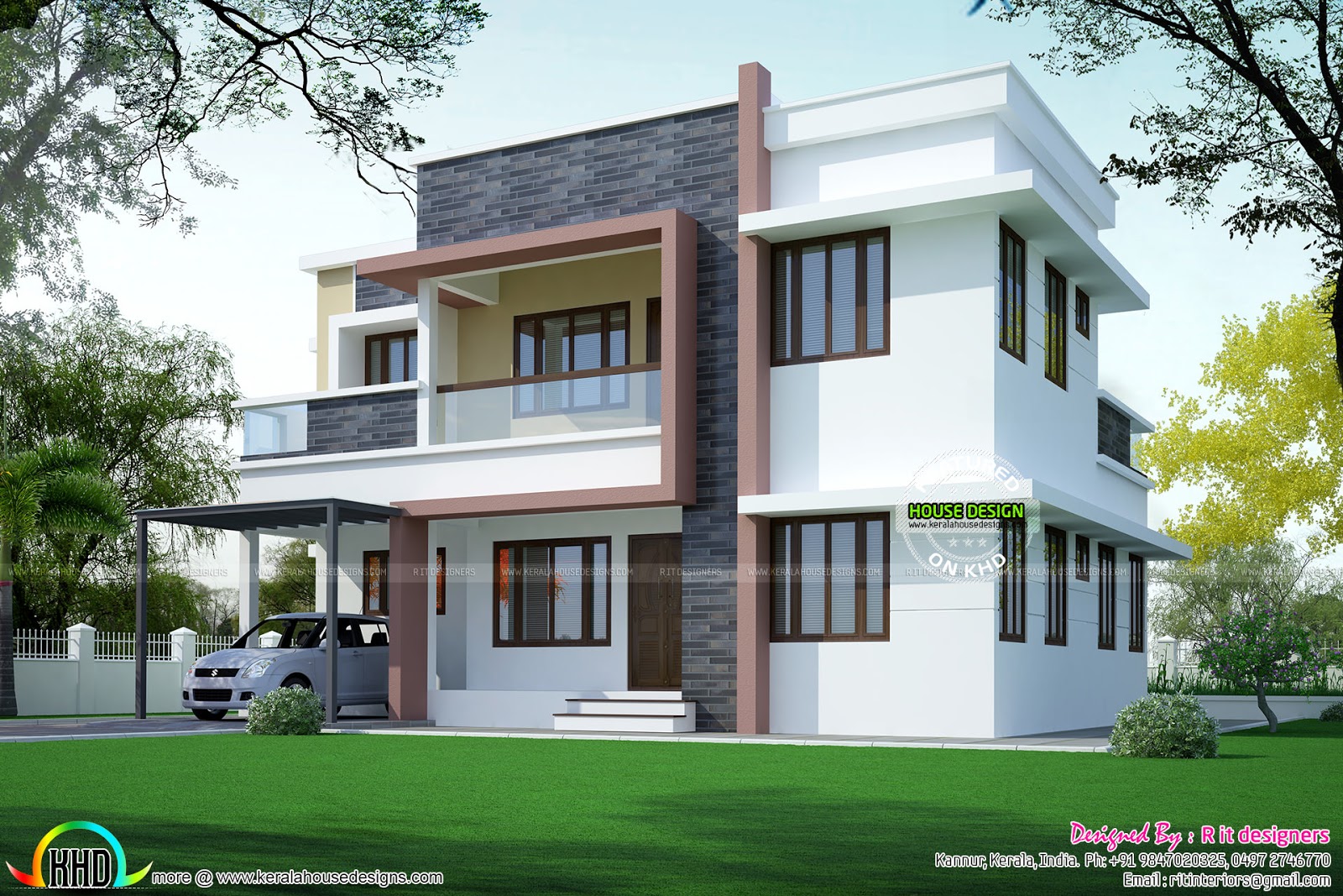 Simple home plan in modern style  Kerala home design and 