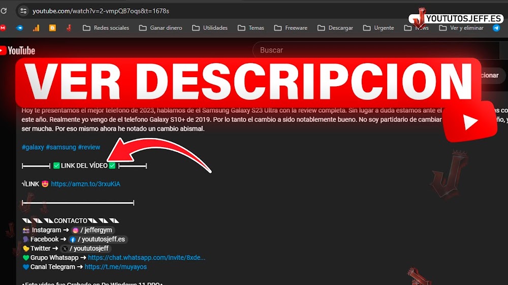Como VER la DESCRIPCION de un VIDEO de YOUTUBE PC 🔴