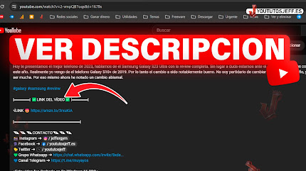 Como VER la DESCRIPCION de un VIDEO de YOUTUBE PC 🔴