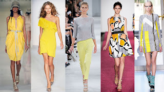 Spring 2010 Fashion Week Yellow and Grey Trend