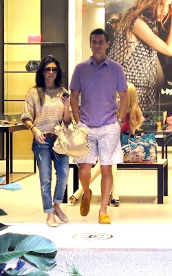 Kourtney Kardashian and Scott Disick at the Bal Harbour shops on Miami Beach
