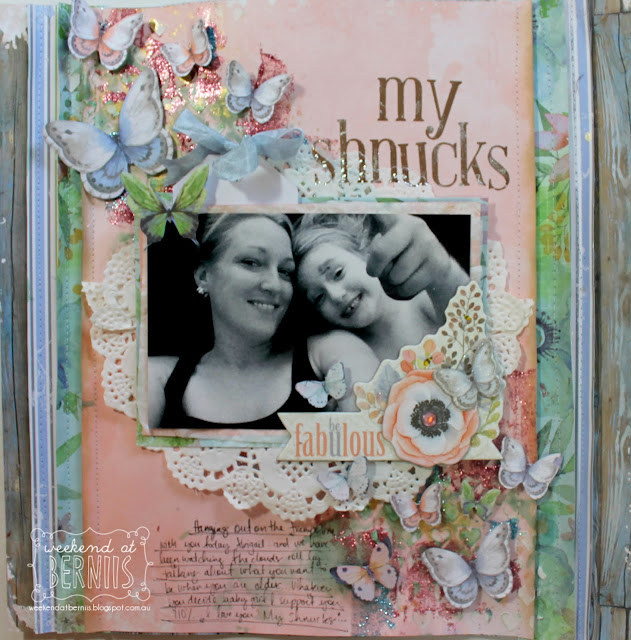 " My Shnucks" layout by Bernii Miller for the BoBunny design team. 