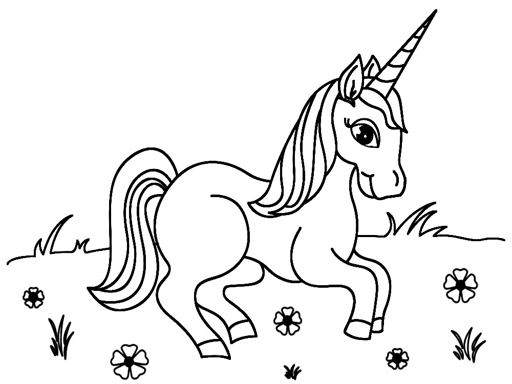  Mewarnai  Gambar  Unicorn 