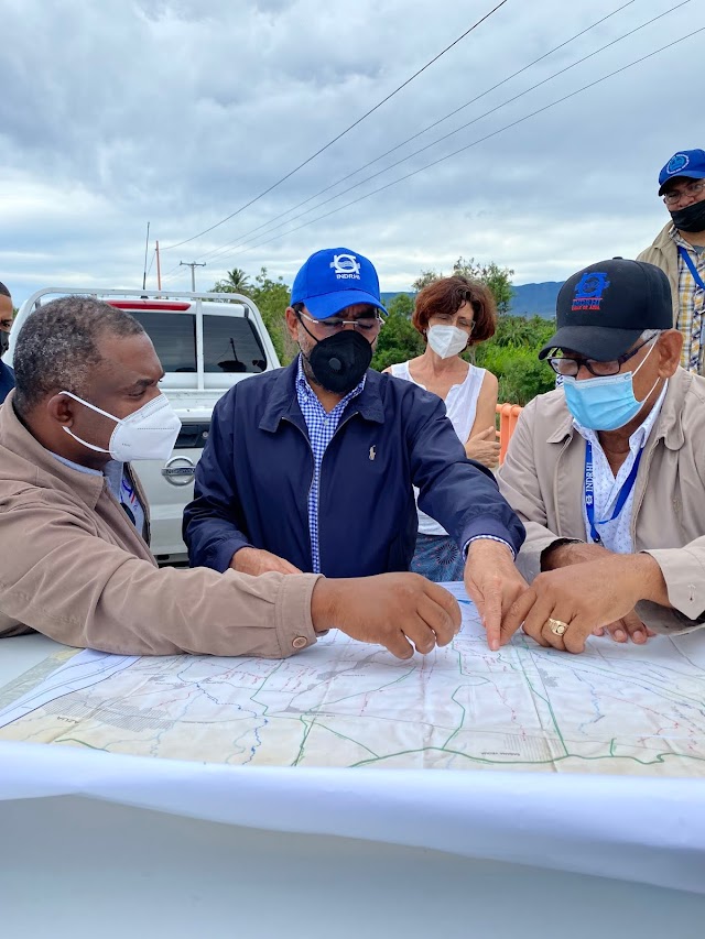 INDRHI responde a daños por tormenta Fred en Azua y toma acciones ante pronóstico de más lluvias por Grace